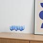 Gläser-Set Muranoglas Blau 1970er Jahre 1
