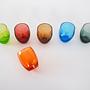 Glass Set Multicolored 1970s 5