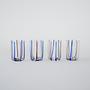 Glasses Set of 4 Multicolored 1970s 2