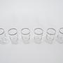 Gläser-Set Hollywood-Regency-Stil Transparent  1970er Jahre 4