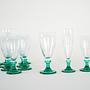 Wine and champagne glass set 1970s 7