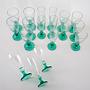 Wine and champagne glass set 1970s 5