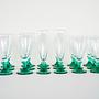 Wine and champagne glass set 1970s 3