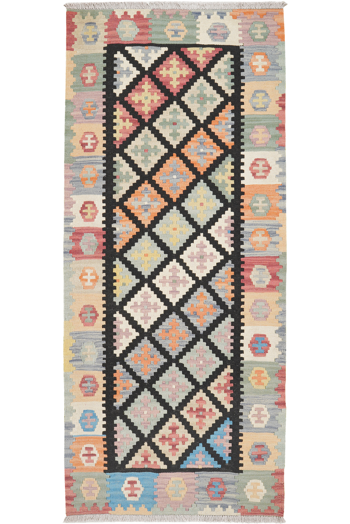 Kelim Gashgai Wool Multicolored 7