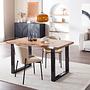 Mouzon Polsterstuhl 2er-Set Samt Walli Beige Schwarz 4