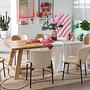 Mouzon Polsterstuhl 2er-Set Samt Walli Beige Schwarz 2