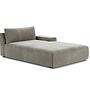 Daphne 1-Seater Chaise Longue Right Planet Grey Green 0