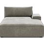Daphne 1-Seater Chaise Longue Right Planet Grey Green 1