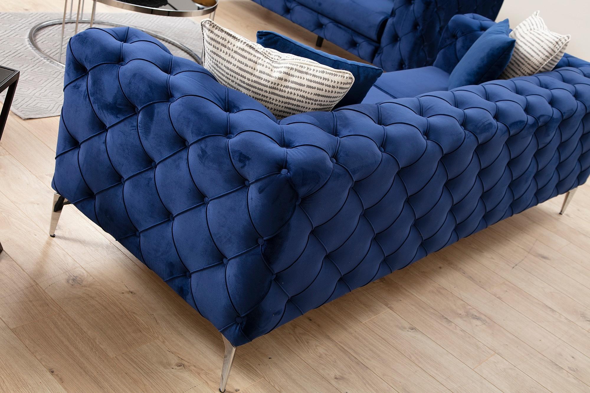 Como Sofa 3-seater Navy Blue 3