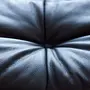 Togo Ottoman Madras-Leather Black 7