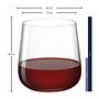 Trinkglas Brunelli 6er-Set Transparent 400ml 1