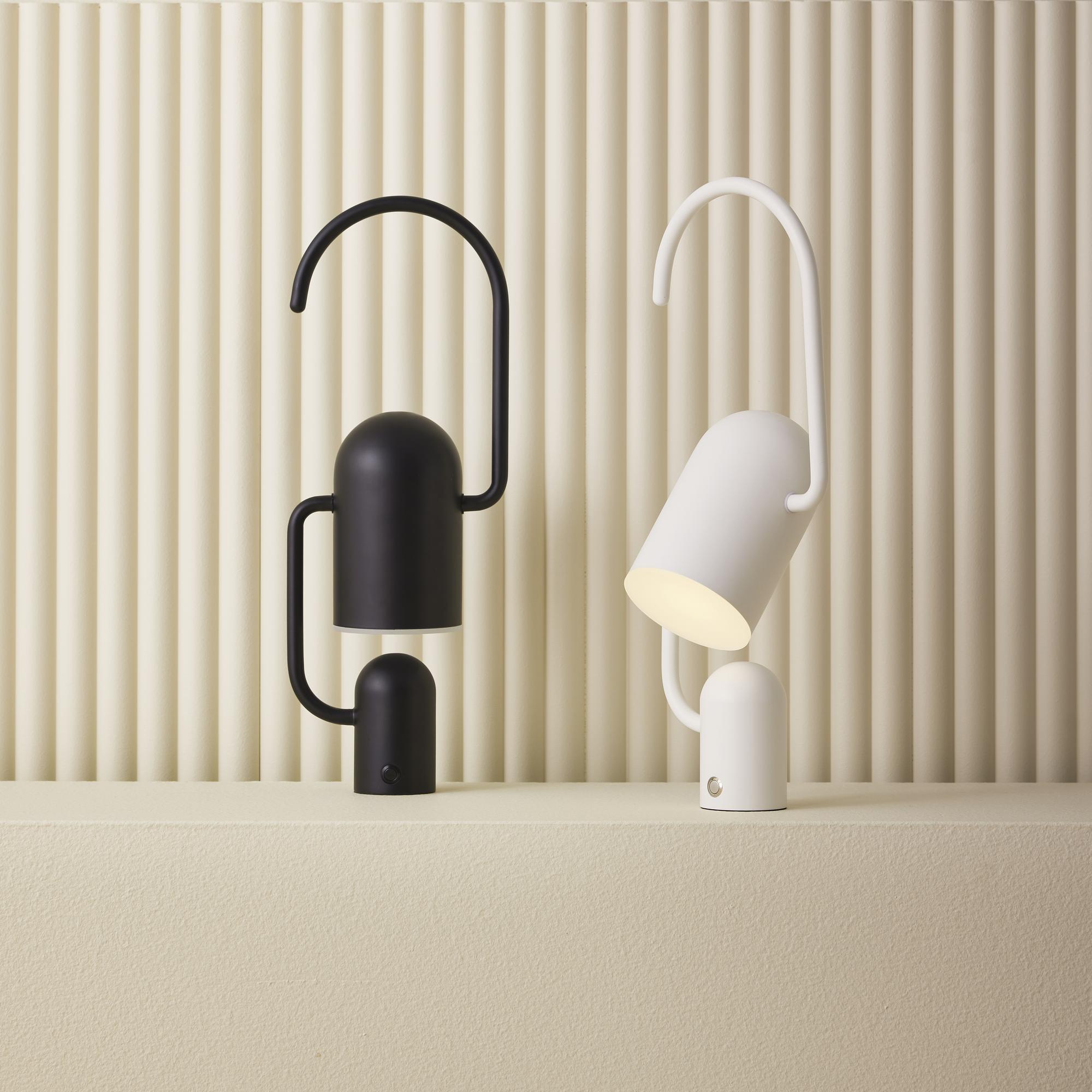 Grab Leuchte Tragbar mit Mini-USB-Anschluss Weiß 3