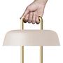 Heim Leuchte Tragbar mit Mini-USB-Anschluss Messing Creme 2