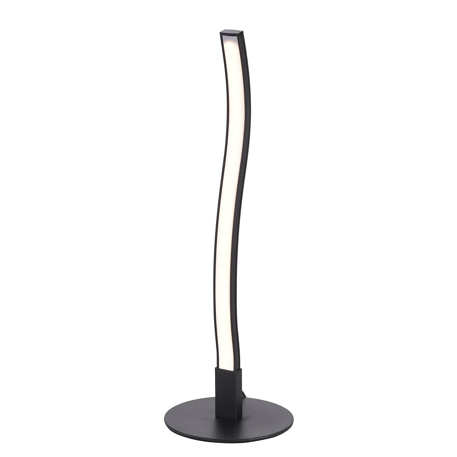 1-Flammig Wave LED-Tischleuchte Acrylglas Eisen   0