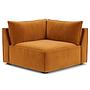 Daphne 1-Sitzer Eckmodul Rechts Velour Matt Amber 2