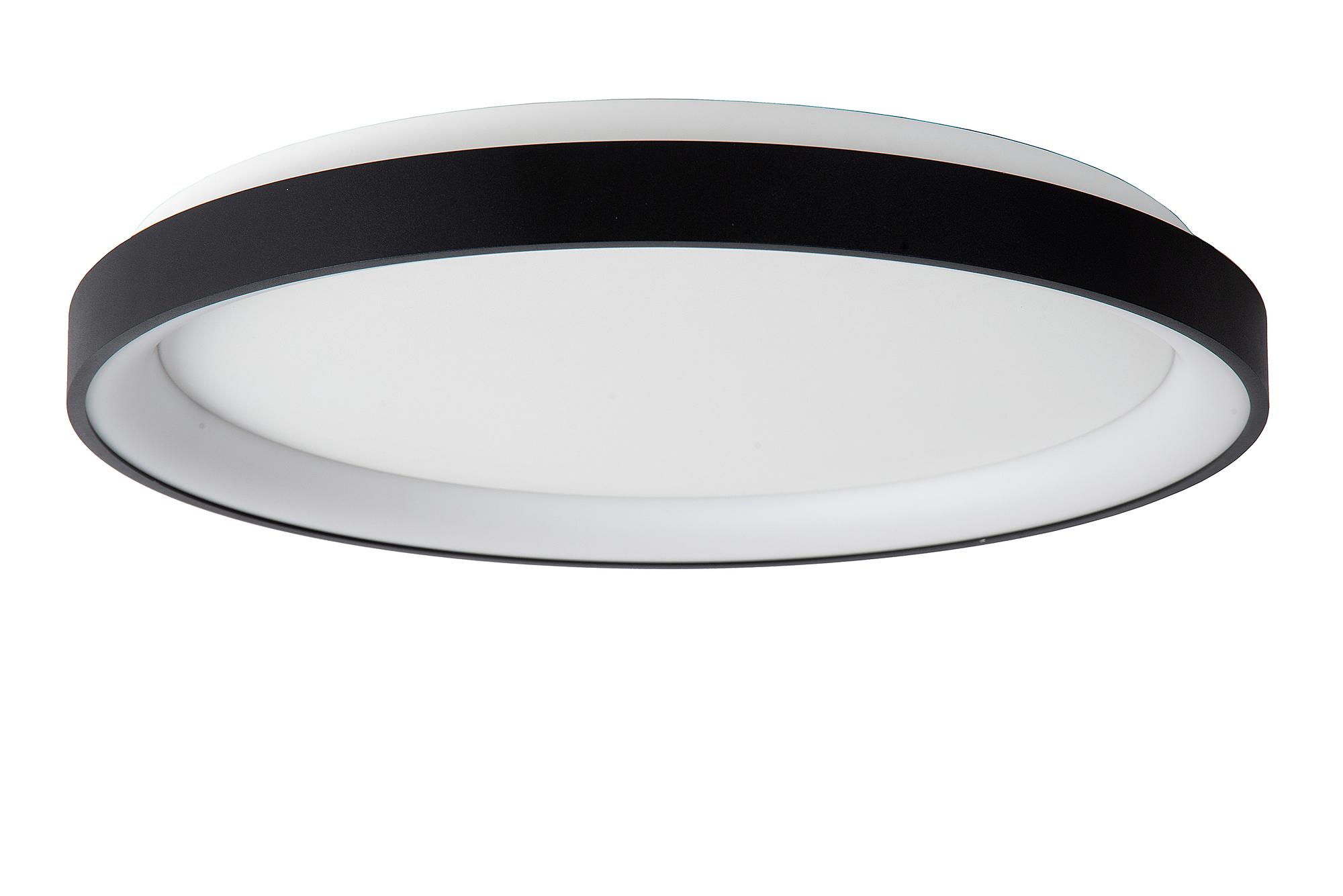Vidal LED-Deckenleuchte Acrylglas Schwarz Ø48cm 4