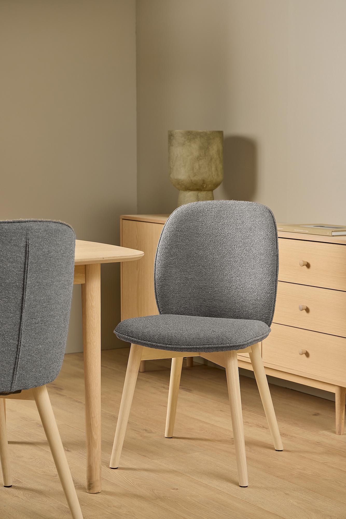 Geunie Esszimmerstuhl 2er-Set Grau 2
