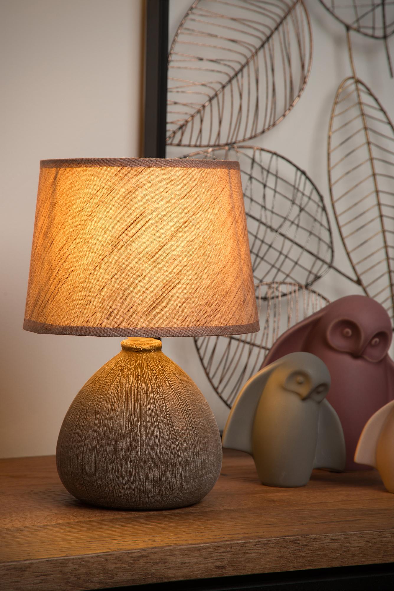 Ramzi Tischleuchte Keramik Beige 3