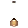 1-Flammig Exemlar Smoky Pendelleuchte Rauchglas Aluminium 4