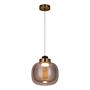 1-Flammig Exemlar Smoky Pendelleuchte Rauchglas Aluminium 3