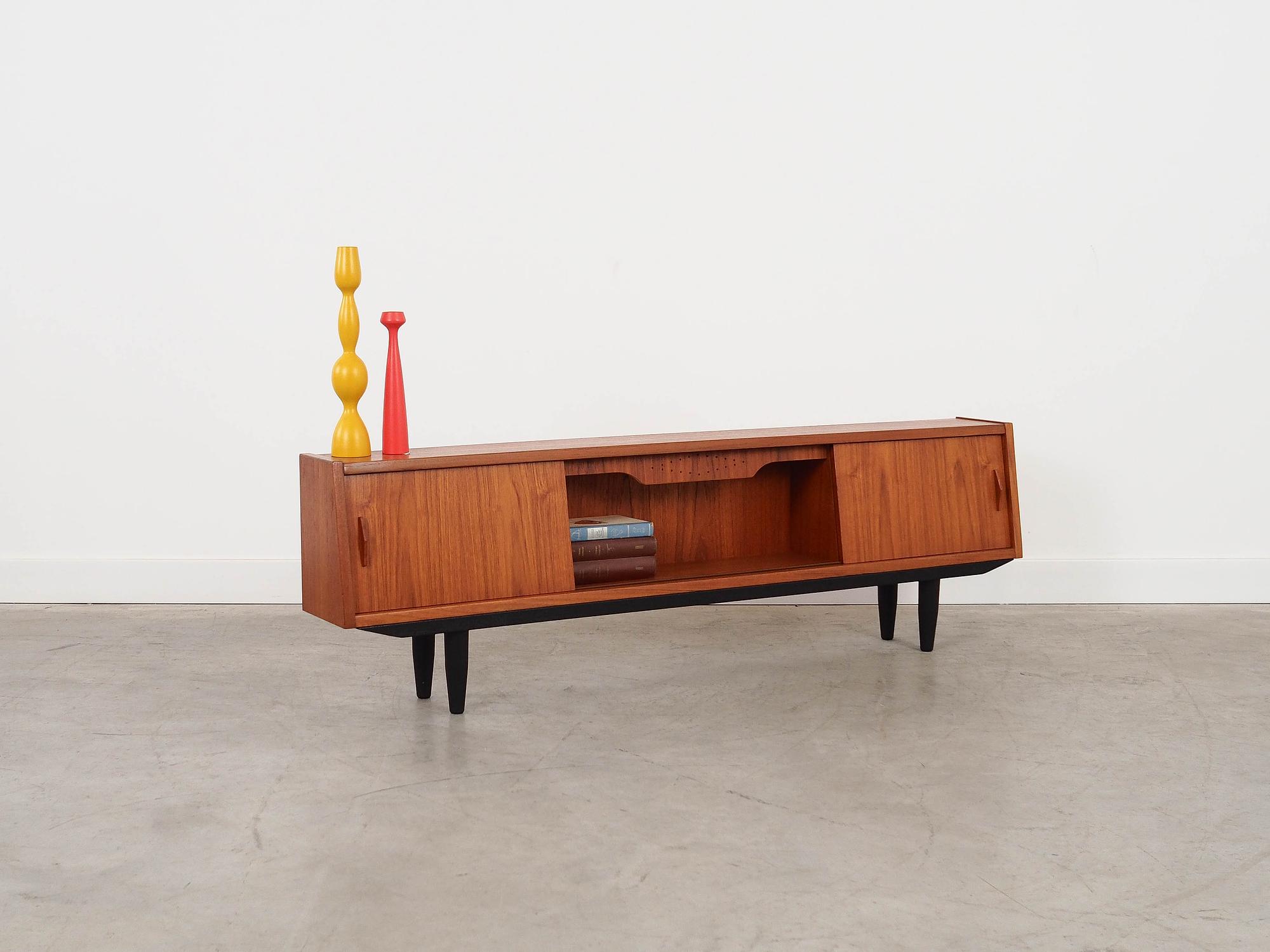 Vintage Teak-Schrank Braun 1970 Jahre 4