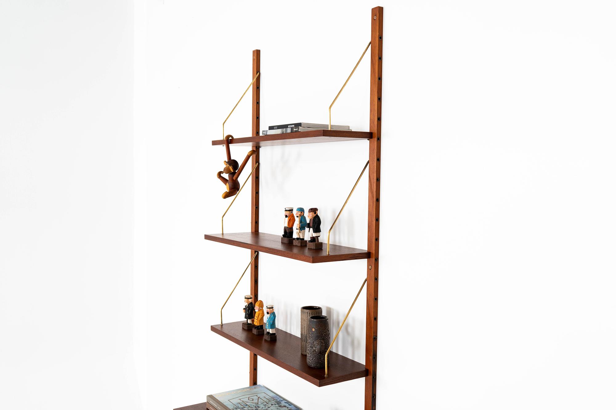 Vintage Teak Modulregal 1960er Jahre 6