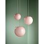 Pendant light Koi Ø19 Brass Opal Rose 1