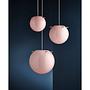 Pendant light Koi Ø25 Brass Opal Rose 6