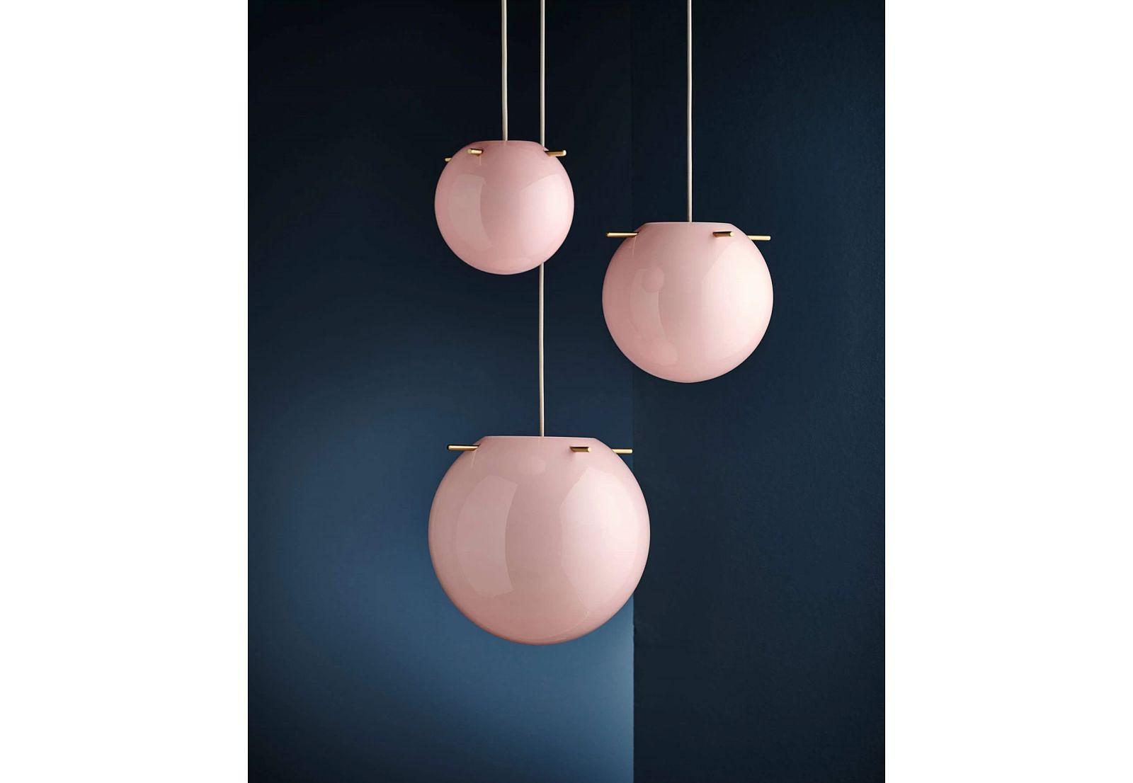 Pendant light Koi Ø32 Brass Opal Rose 6