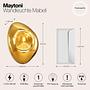 1-Flammig Mabell Typ C Wandleuchte Farbglas Metall 2