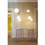 Pendant light Koi Ø32 Opal White Black 5