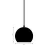 Pendant light Ball Ø18 Metal Warm Grey 1