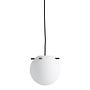 Pendant light Koi Ø25 Opal white Black 0