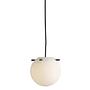 Pendant light Koi Ø25 Opal white Black 4