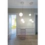 Pendant light Koi Ø25 Opal white Black 7