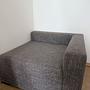 Set of 4 Modular Sofa Grey and Ottoman 3