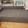 Set of 4 Modular Sofa Grey and Ottoman 2