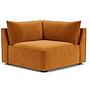 Daphne 1-Sitzer Eckmodul Links Velour Matt Amber 0