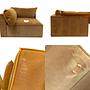 Daphne 1-Sitzer Eckmodul Links Velour Matt Amber 6