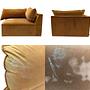 Daphne 1-Sitzer Eckmodul Links Velour Matt Amber 7