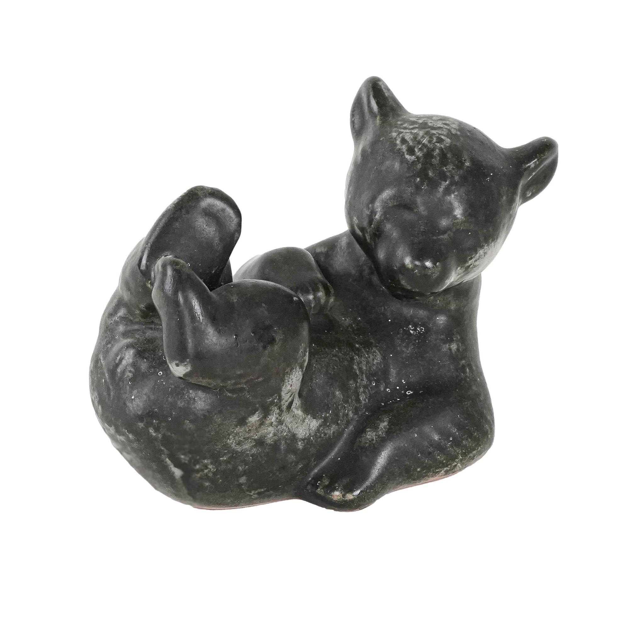 Teddy bear figure 1960s ceramics 0