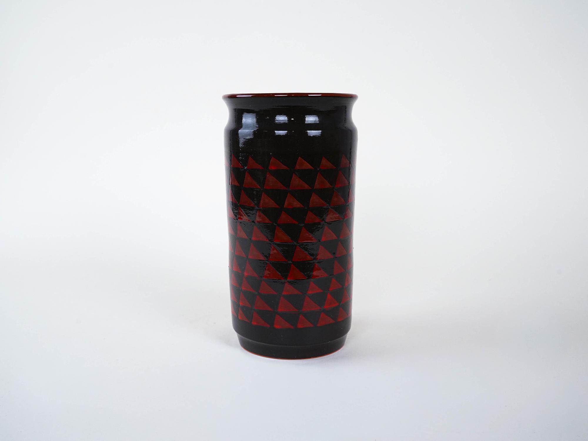 Keramikvase Rot 1