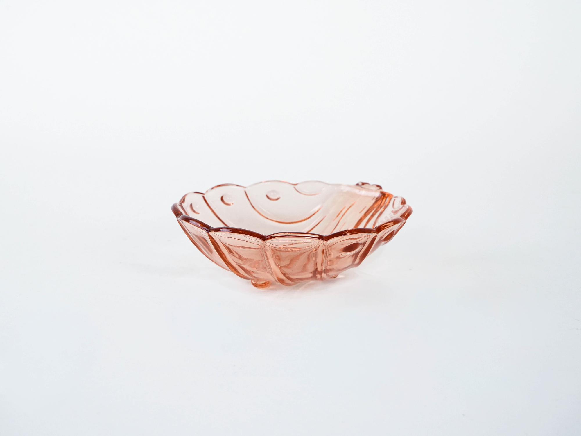 Glasteller Rosa 1