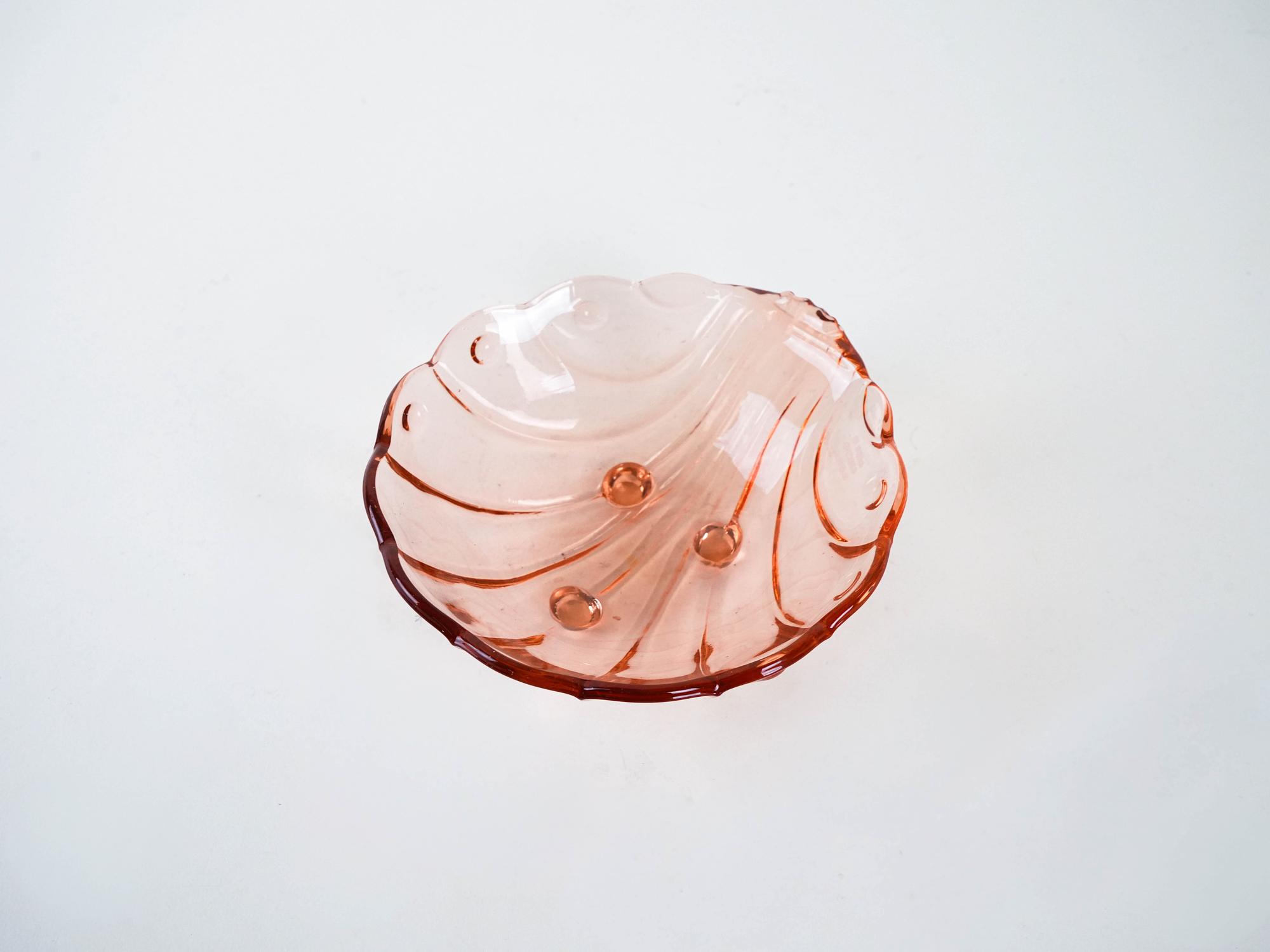 Glasteller Rosa 3