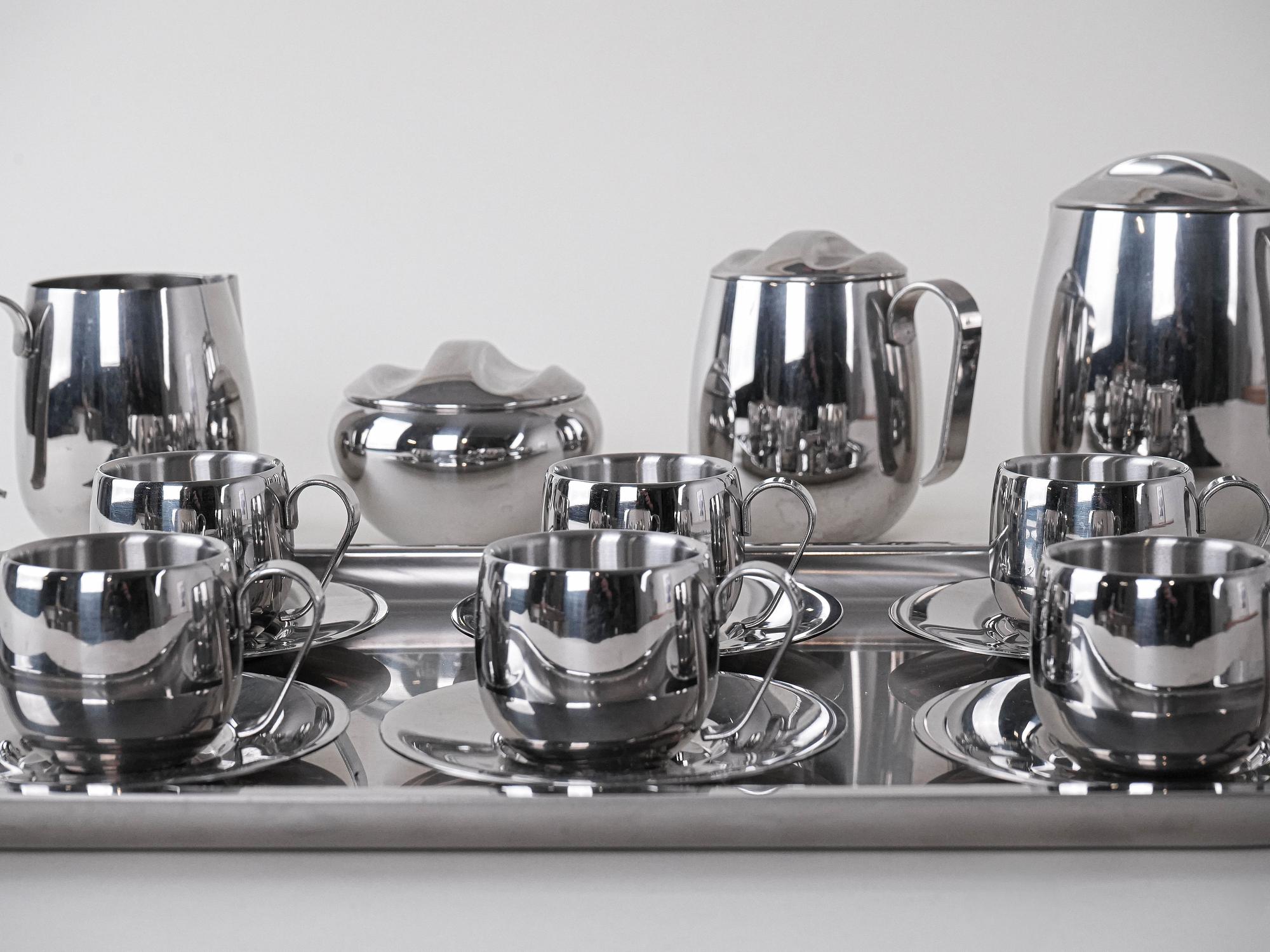 Kaffee- und Tee-Service Silber 7