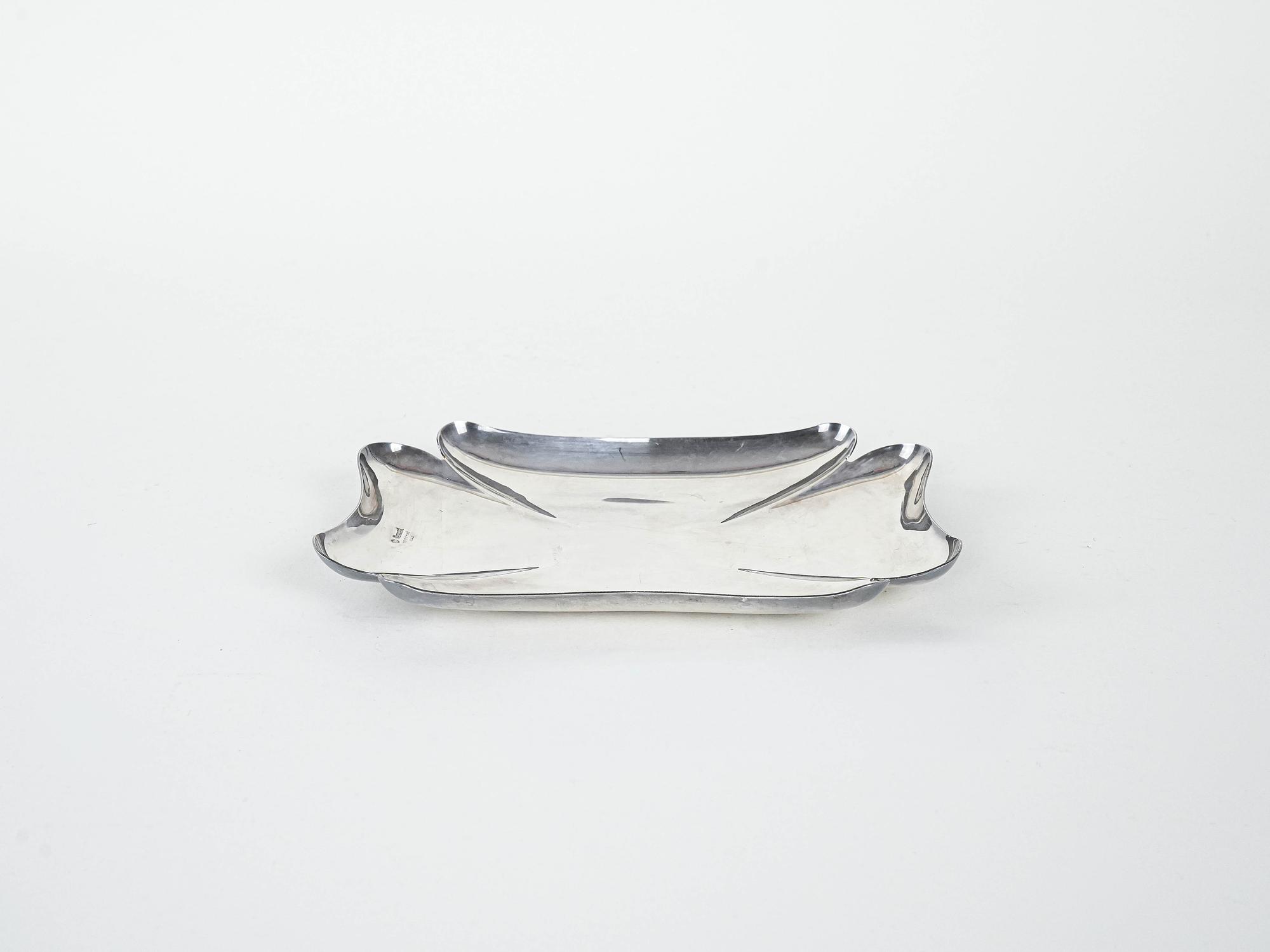 Metalltablett Silber 1