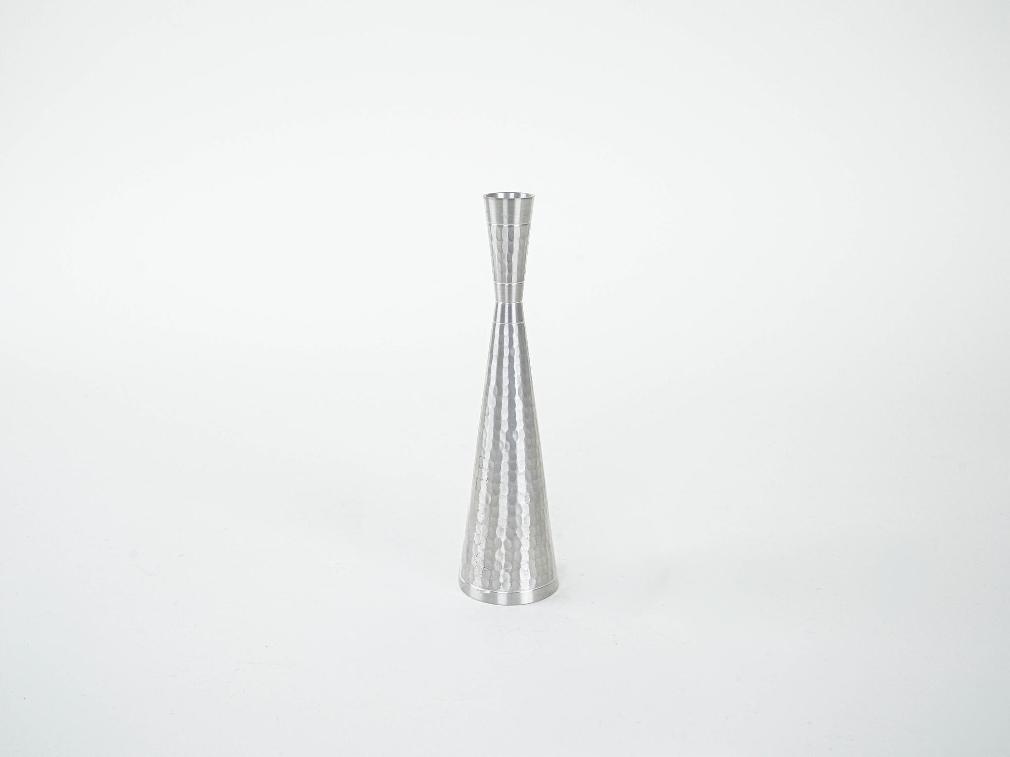 Candlestick Metal Silver 2