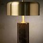 Mirasol Table Lamp Marble Black Brass 2