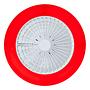 Salerno LED ceiling fan 1-light iron pine white 4