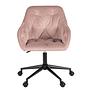 TILLY Office Chair Velvet Dusty Pink 3